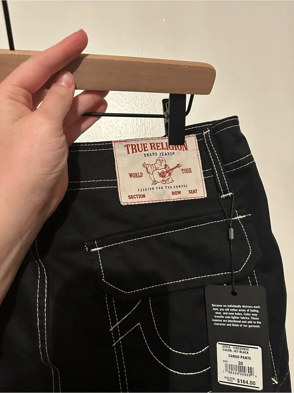 True Religion baggy cargo pants